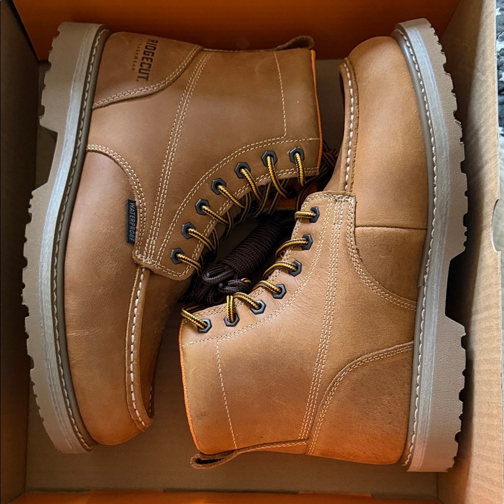 Ridgecut Tougheear Men's Light Brown Leather Boots